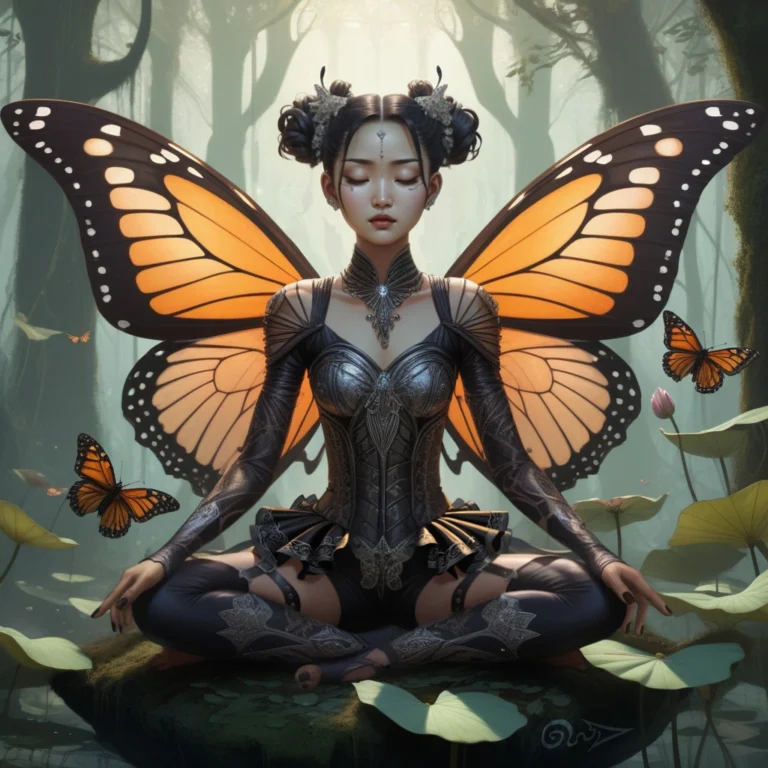 Lady Butterfly, Unique Beauty, Character Design