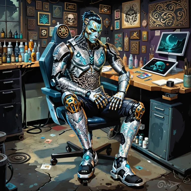 TattooBot, Madland Fantasy, Character design